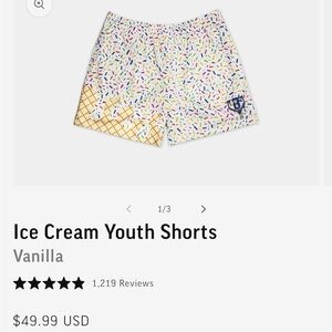 Ice Cream Youth Shorts - Vanilla